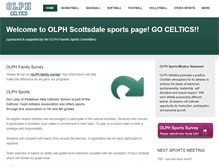 Tablet Screenshot of olphsports.com